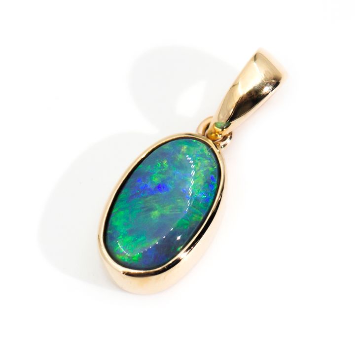 1.86ct Lightning Ridge Opal Pendant