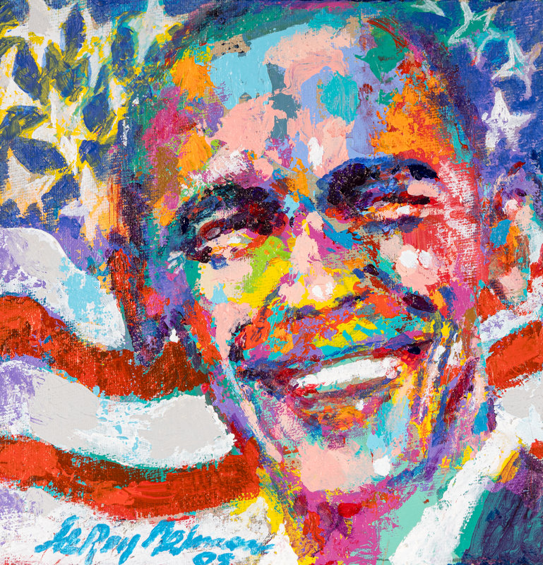 LeRoy Neiman
(American , 1921-2012)
The President Elect, 2008