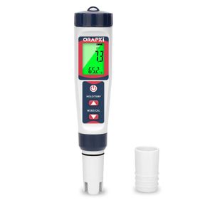 POOL SALT TESTER FREE CHLORINE TESTER DIGITAL CHLORINE PH TESTER SALT METER FOR POOL 7 IN 1 PH SALT FREE CHLORINE ORP TDS EC POOL