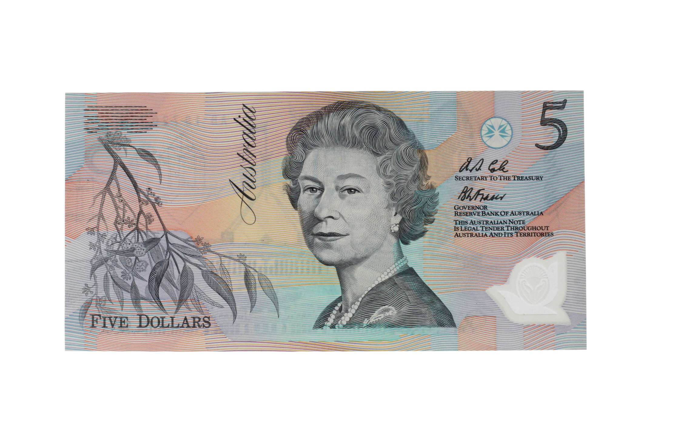 2309. · Fraser/Cole, Five Dollars, 1992, aUNC