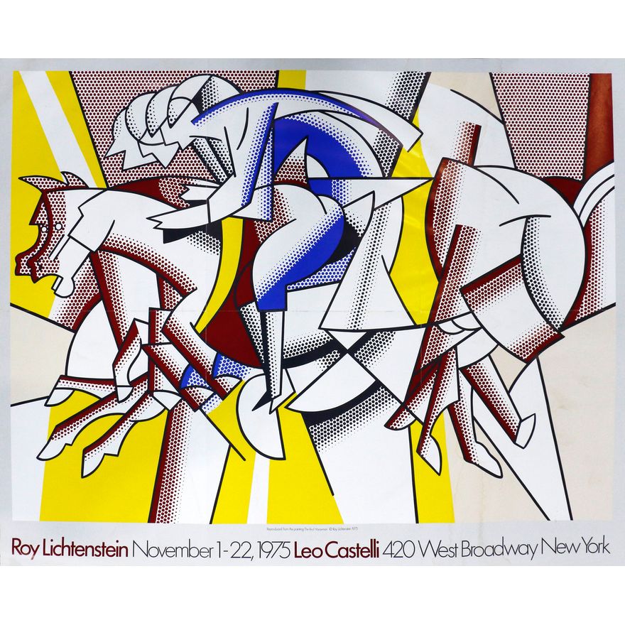 Roy Lichtenstein, Jasper Johns - Two 1970s Leo Castelli Gallery exhibition poster prints