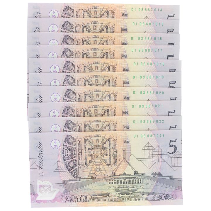 Fraser/Evans, Five Dollars, 1993, Accumulation UNC
