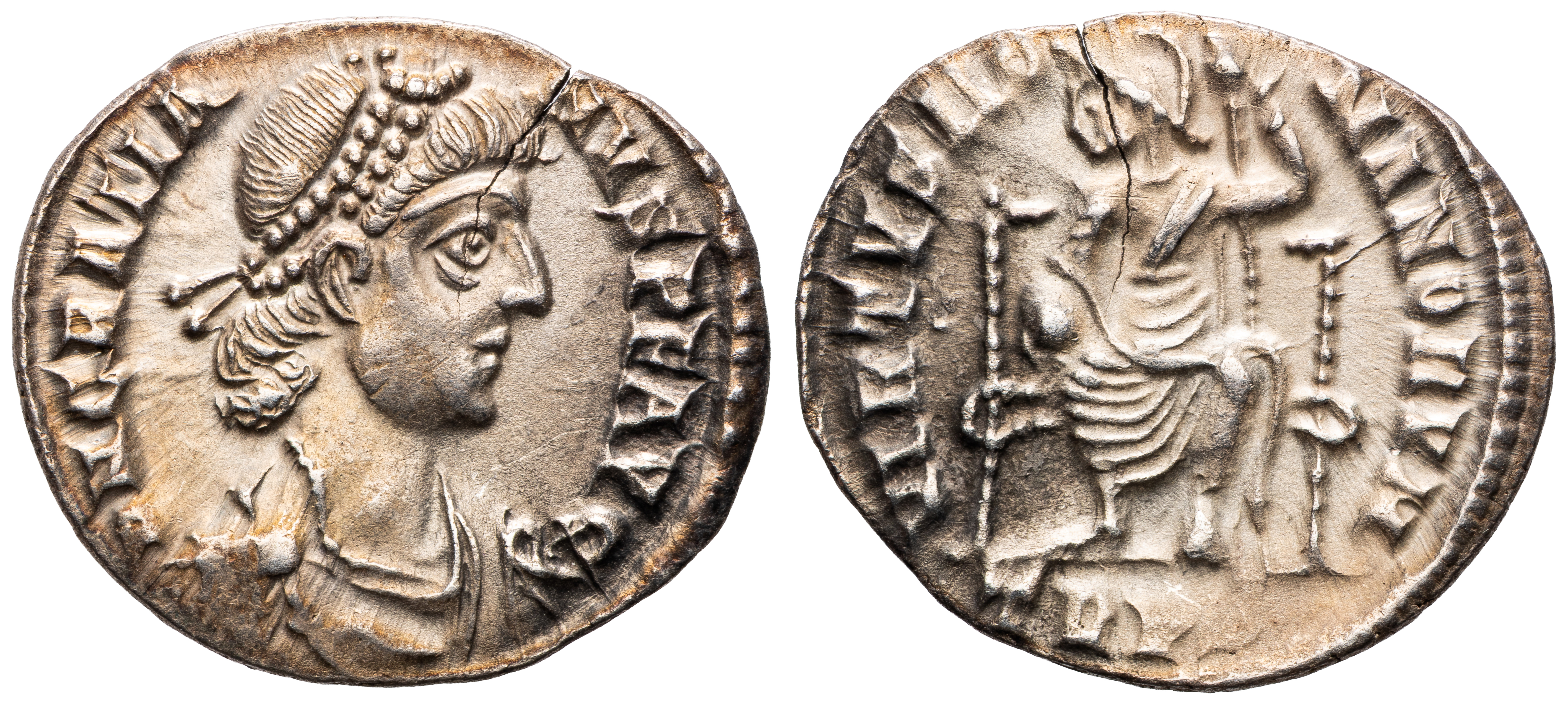 Gratian, Siliqua, 378-383 Ad, Ef