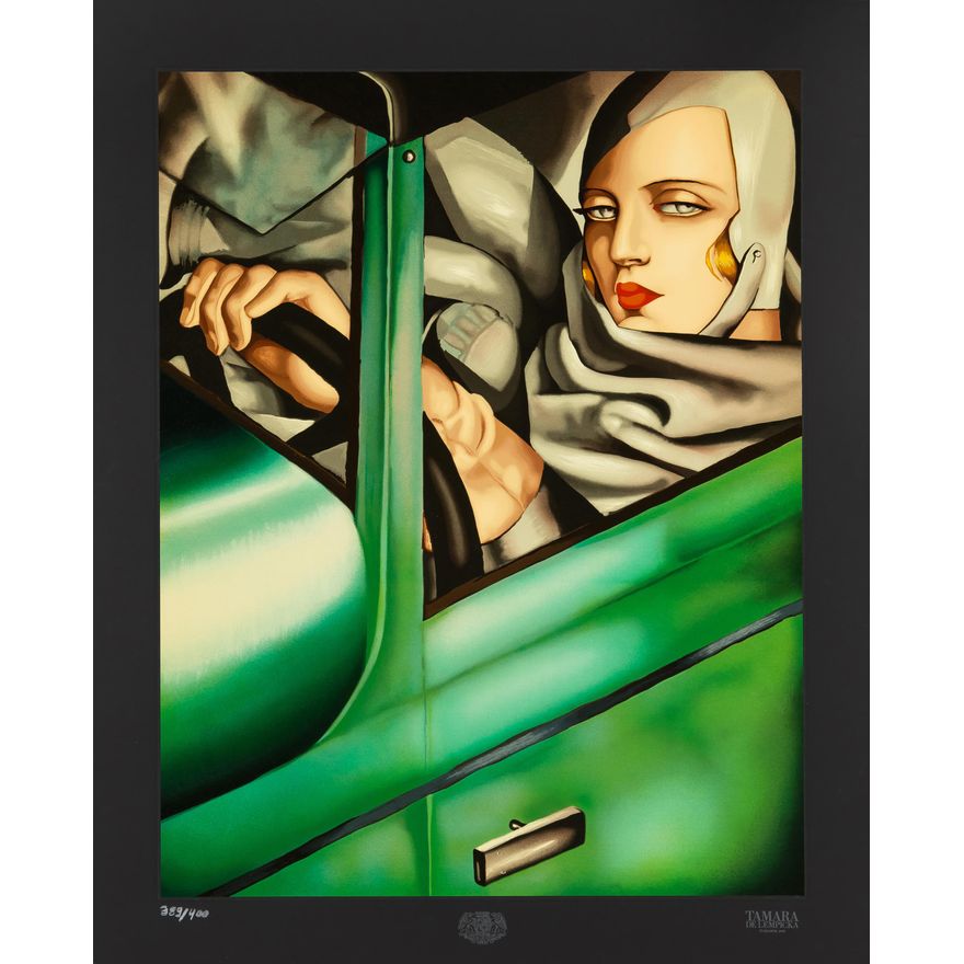 Tamara Łempicka | Autoportret w zielonym bugatti