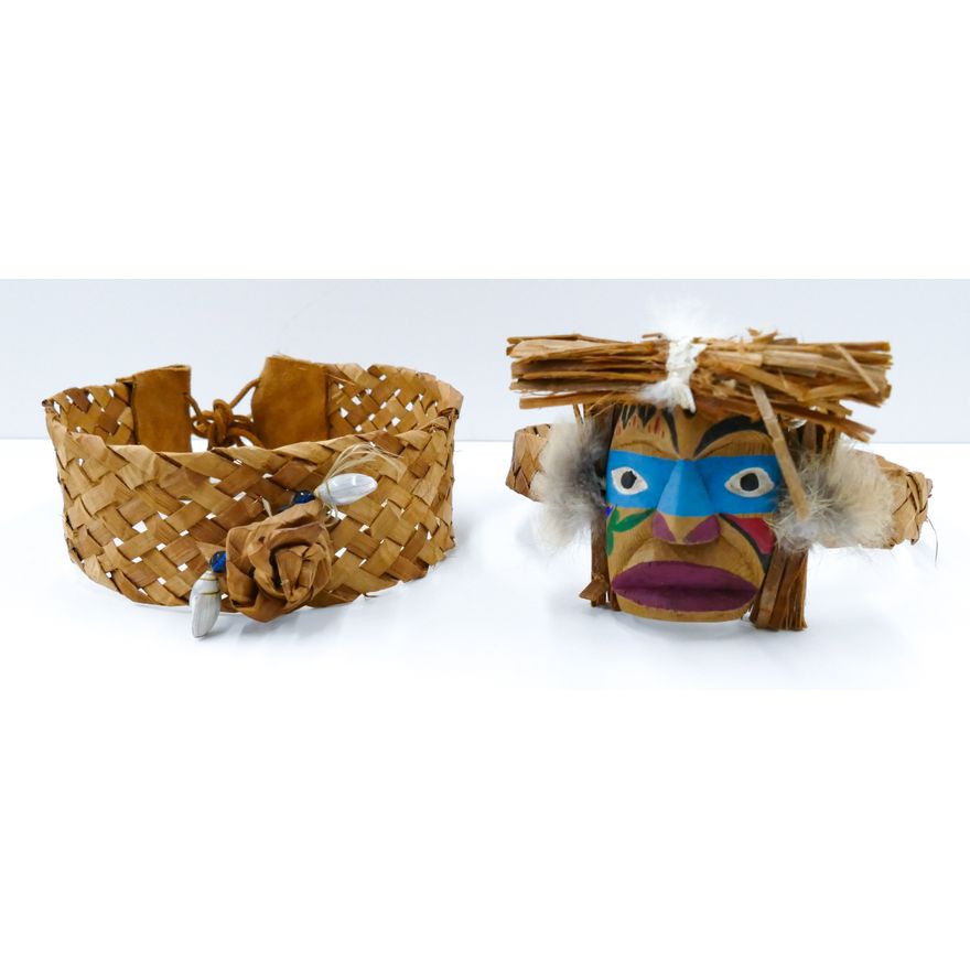 Box Makah Cedar Bark Headbands & Frontlet by Dan Smith