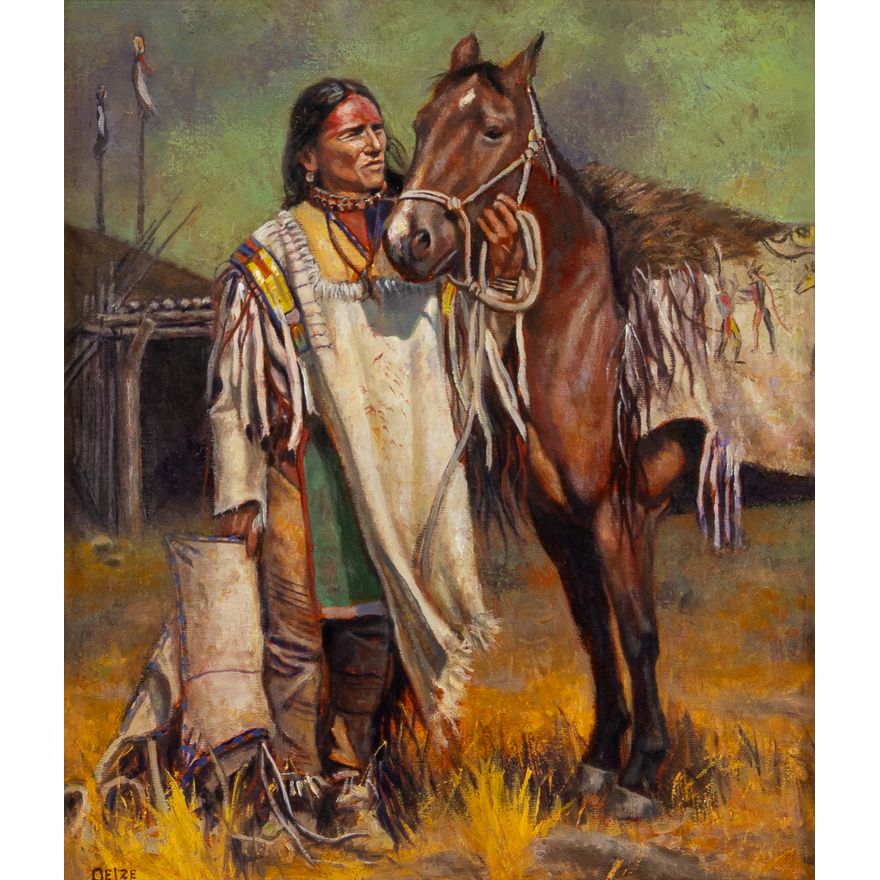 Don Oelze (1965- ): Mato Topes War Horse