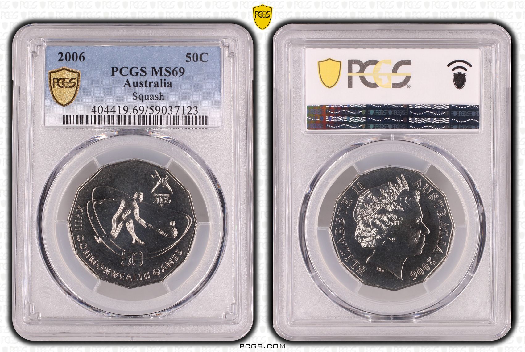 Squash, POP 3/0, Fifty Cent, 2006, PCGS MS69