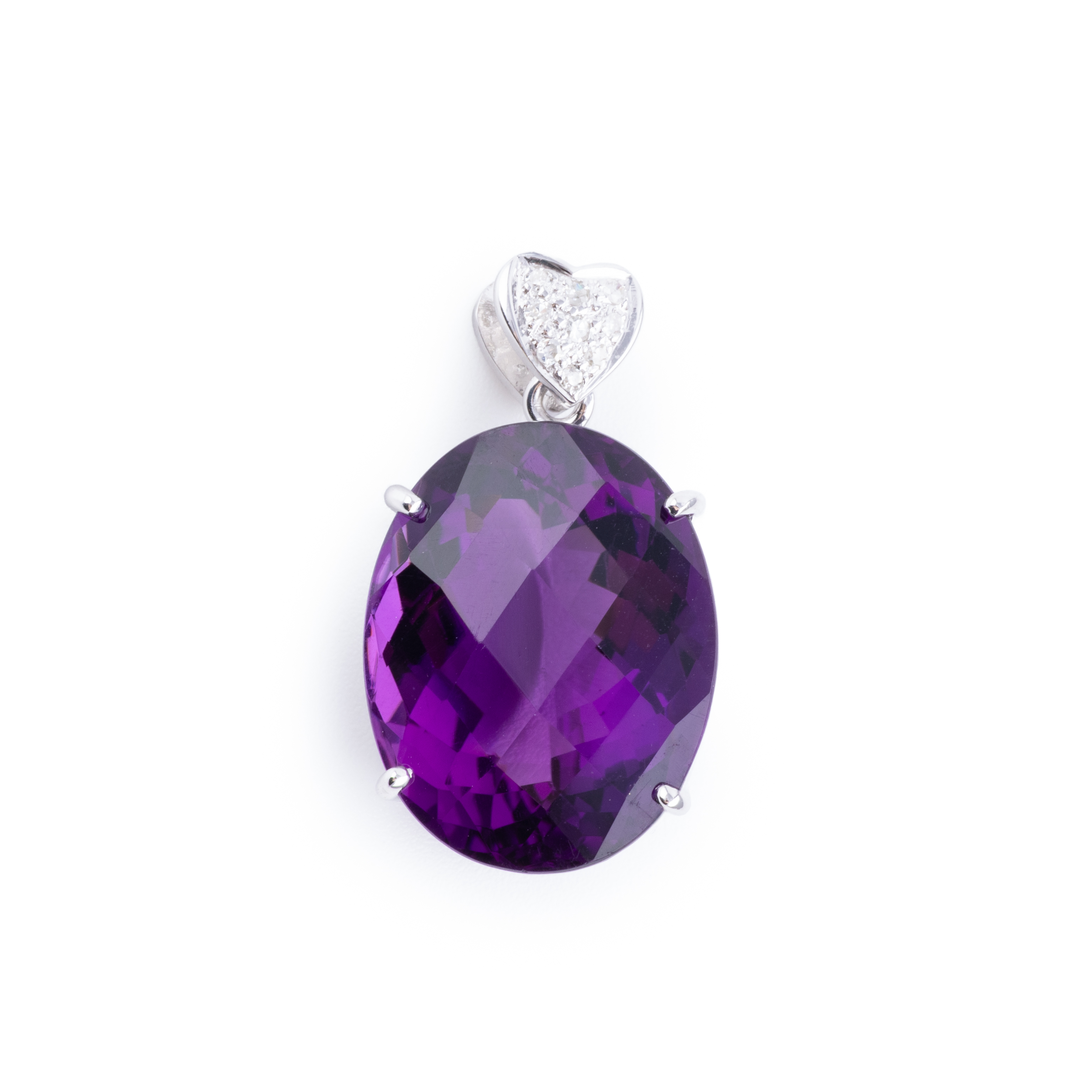 325 · Amethyst & Diamond Pendant 18ct