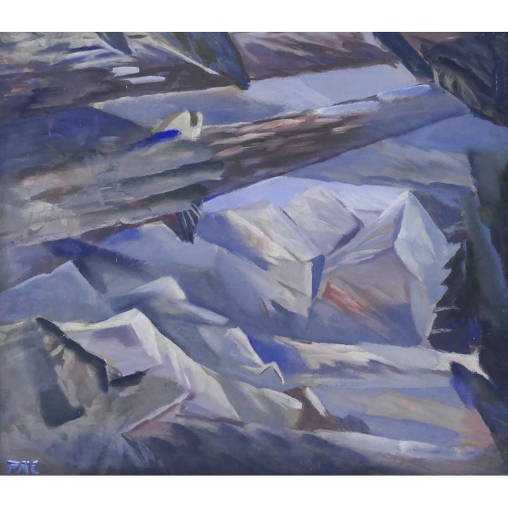 Peter Camfferman ''Fallen Landscape'' 1930's Oil