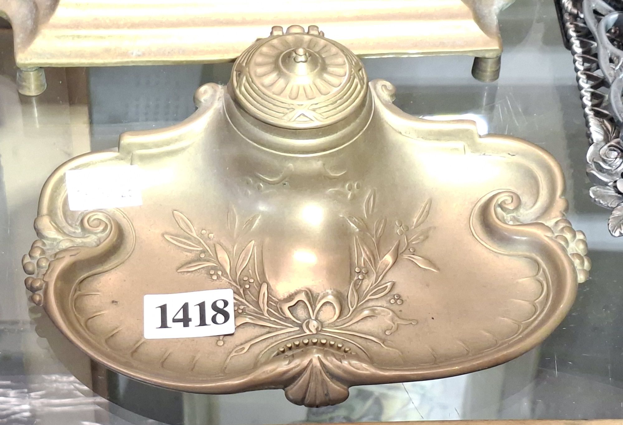 Brass Inkwell
