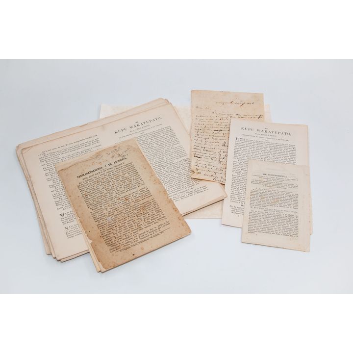 MANUSCRIPT LETTER & MĀORI PRINTINGS