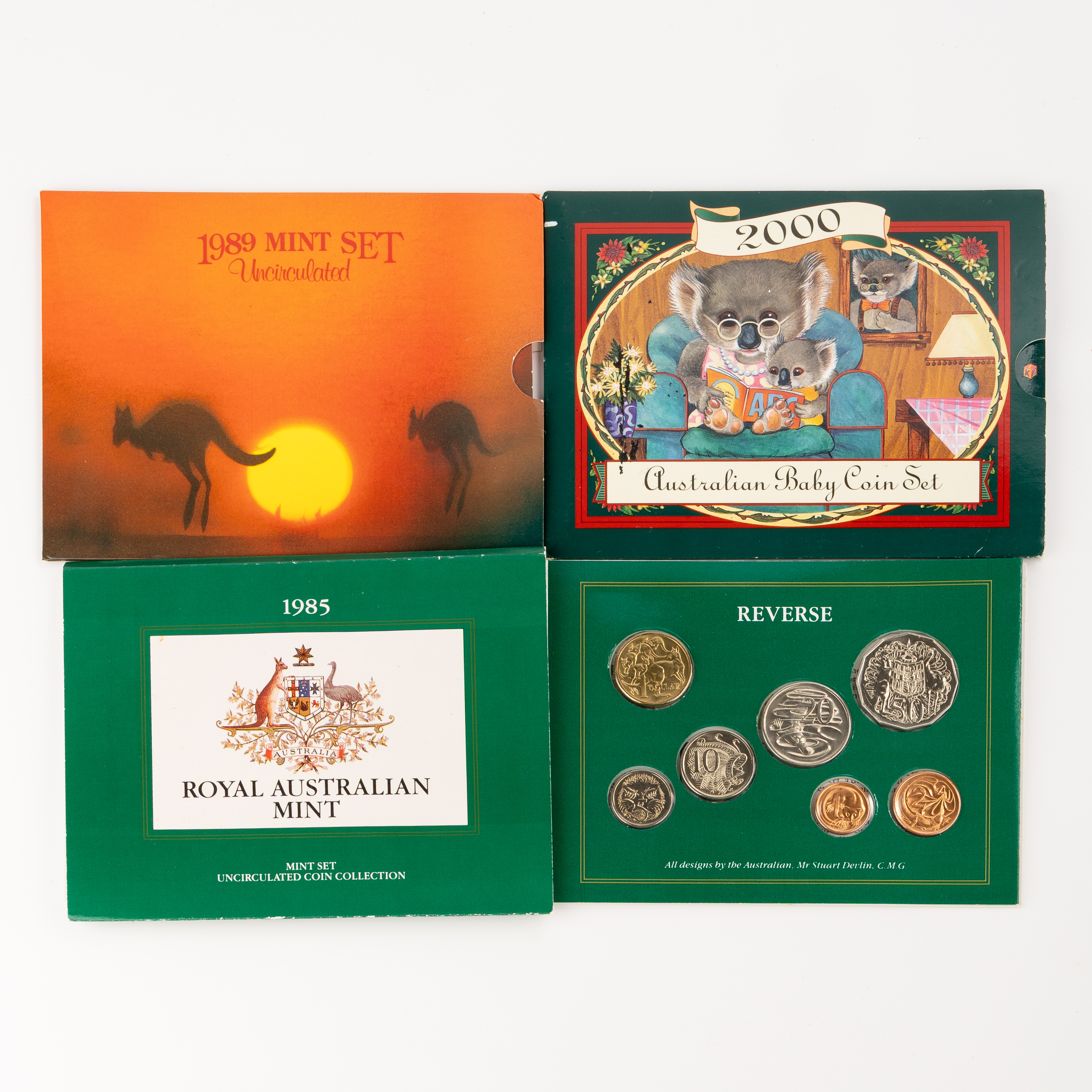 Mint Sets, One Cent - Two Dollar, 1985 - 2000, UNC