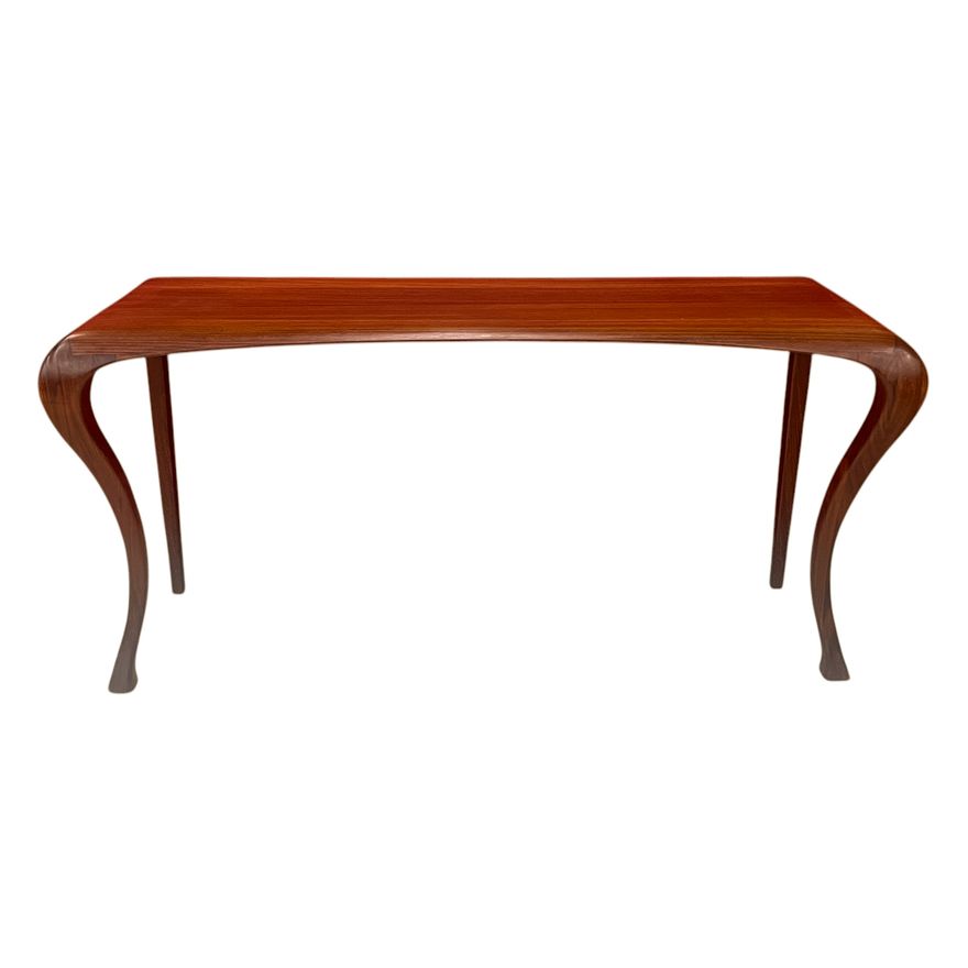Marc Van Rampelberg Iroko Wood Sofa Table