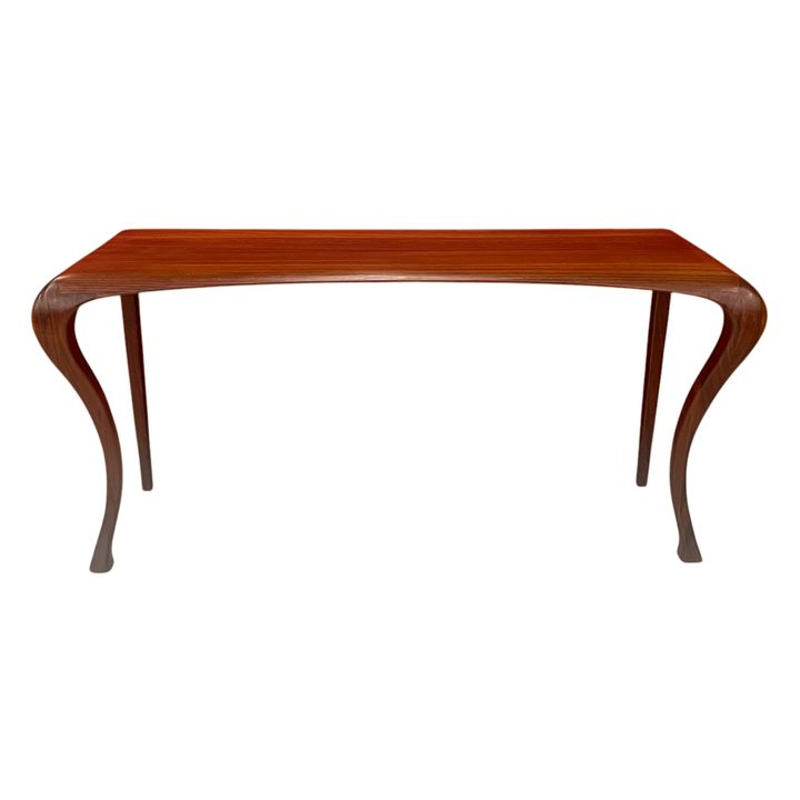 Marc Van Rampelberg Iroko Wood Sofa Table