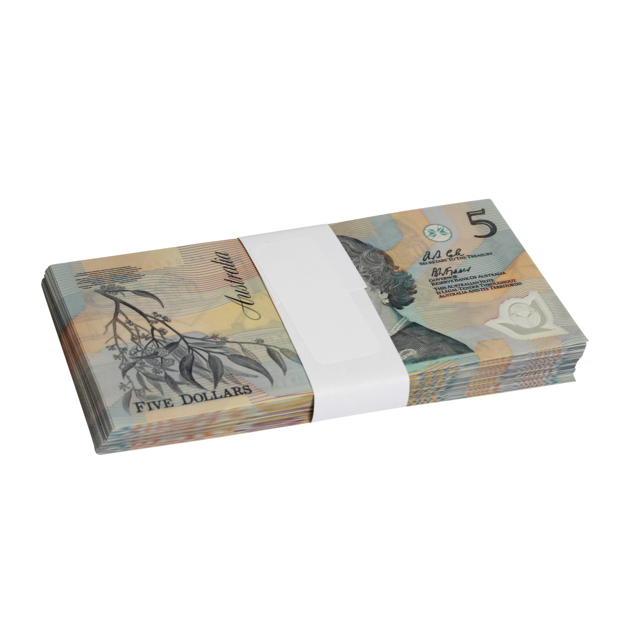 2128. · Bundle, Fraser/Cole, Five Dollars,  1992, UNC