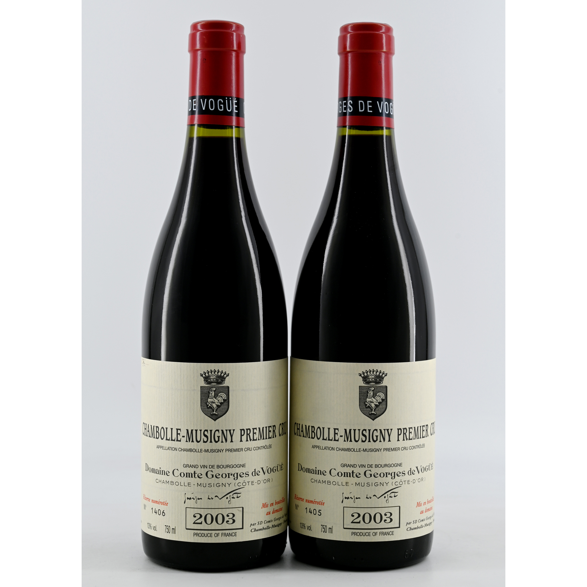 シャンボール・ミュジニー　2003年 Chambolle-Musigny 1er cru (Comte Georges de Vogüé) 2003 *Mr