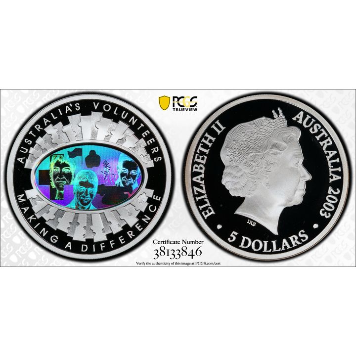 Elizabeth II, Five Dollar, 2003 PR69DCAM