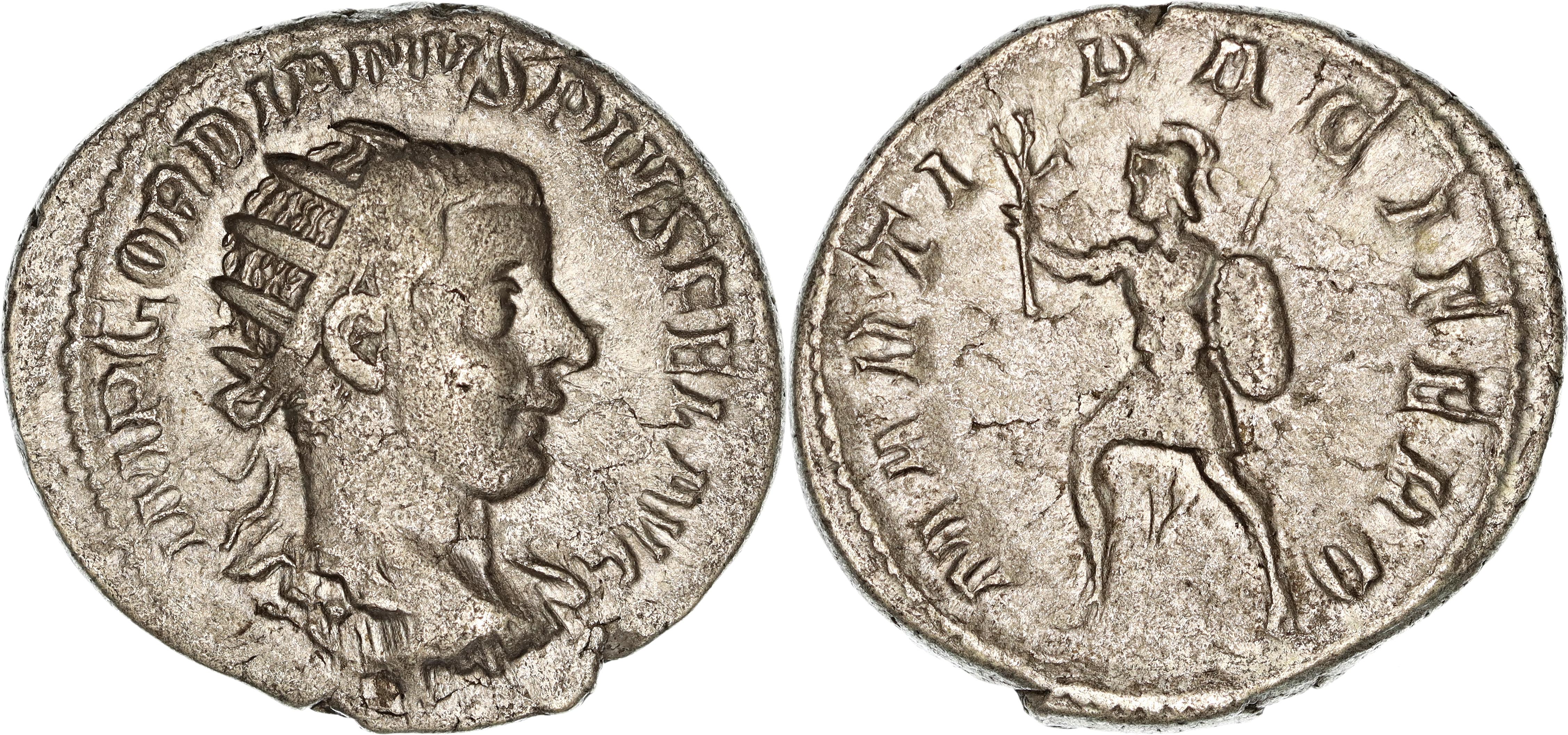 Roman Empire, Gordian III, Silver Antoninianus, 242-244 AD, nVF