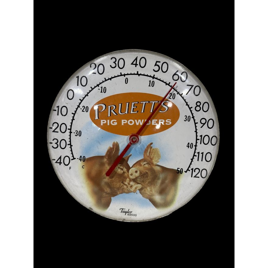 Pruett's Pig Powders Farming Taylor Thermometer