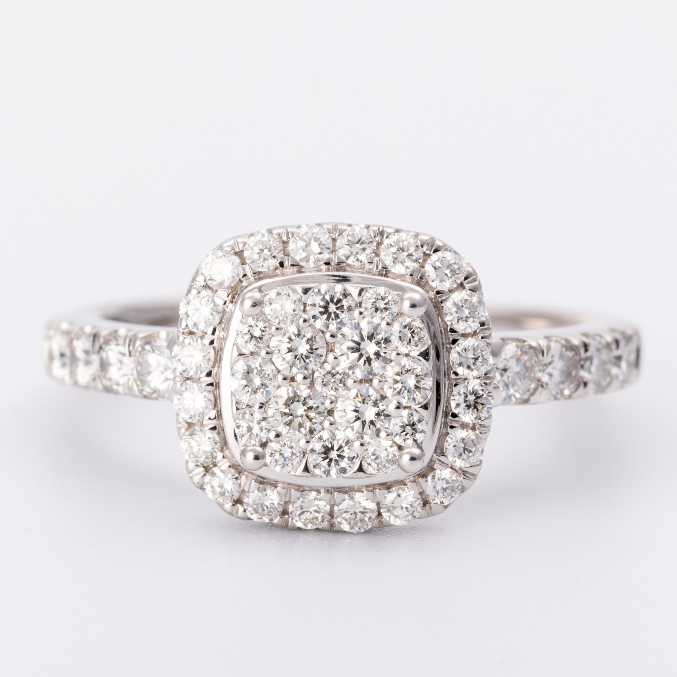 0.72 Carat Diamond Cluster Ring 18ct