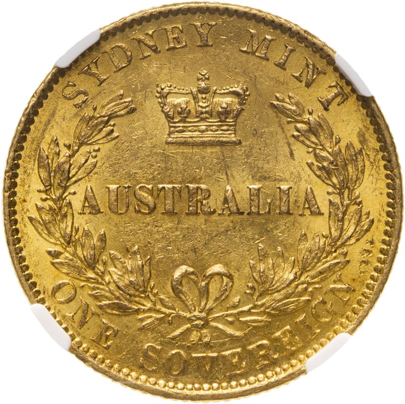 Australia, Victoria, 1866 SY Gold Sovereign - NGC MS 62 | The Coin
