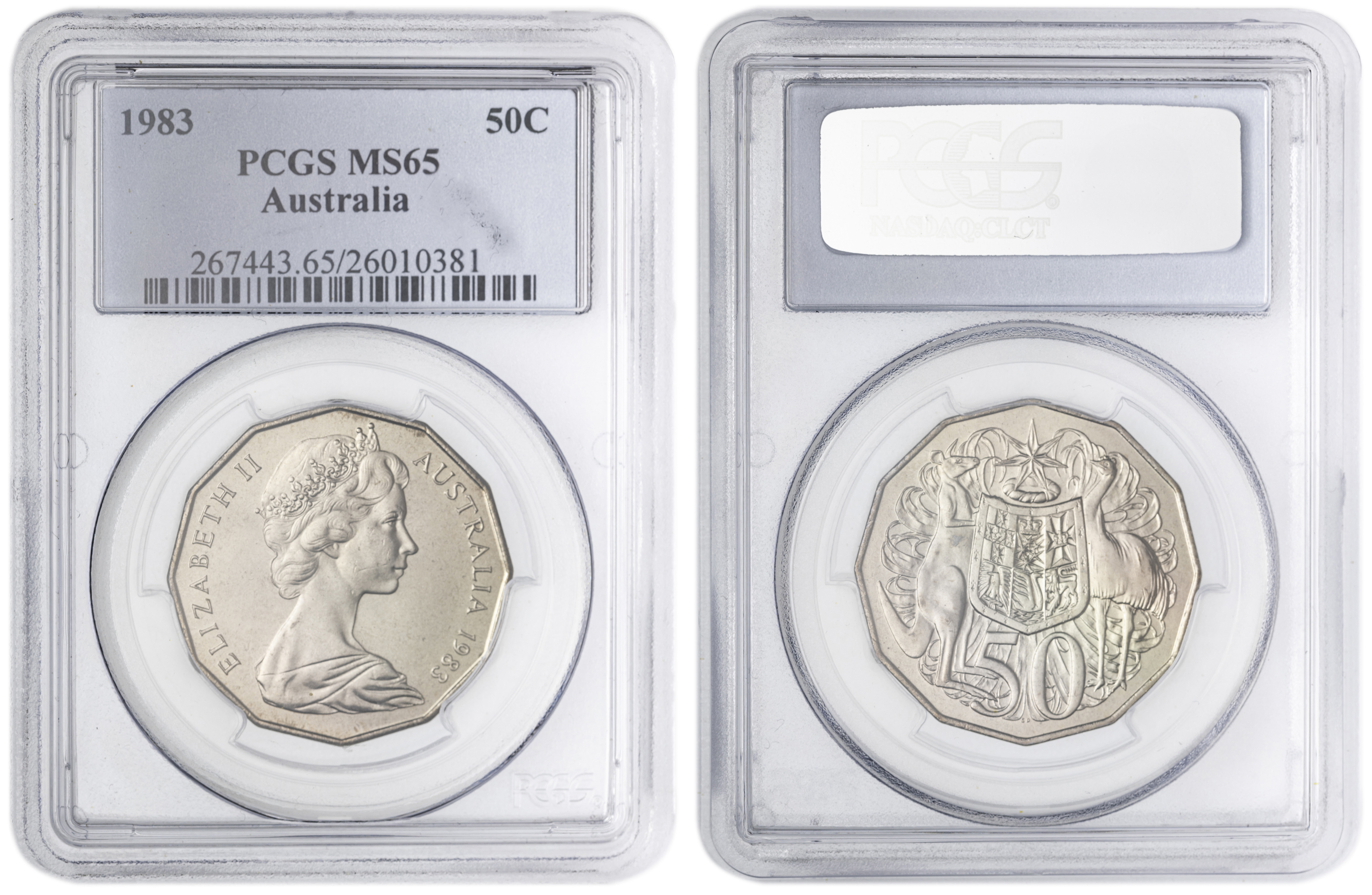 , Fifty Cent, 1983, PCGS MS65