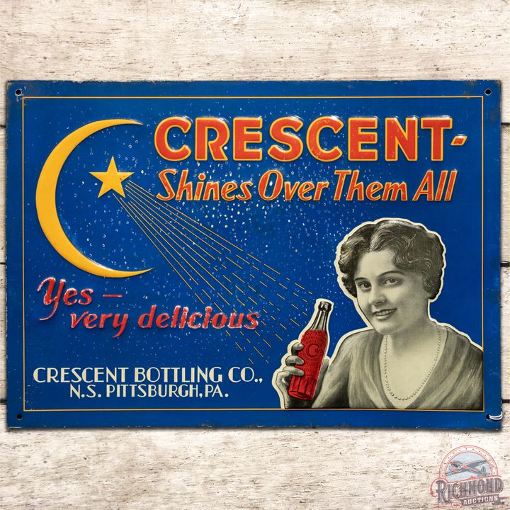 Crescent Shines Over Them All Embossed SST Sign - 7.5