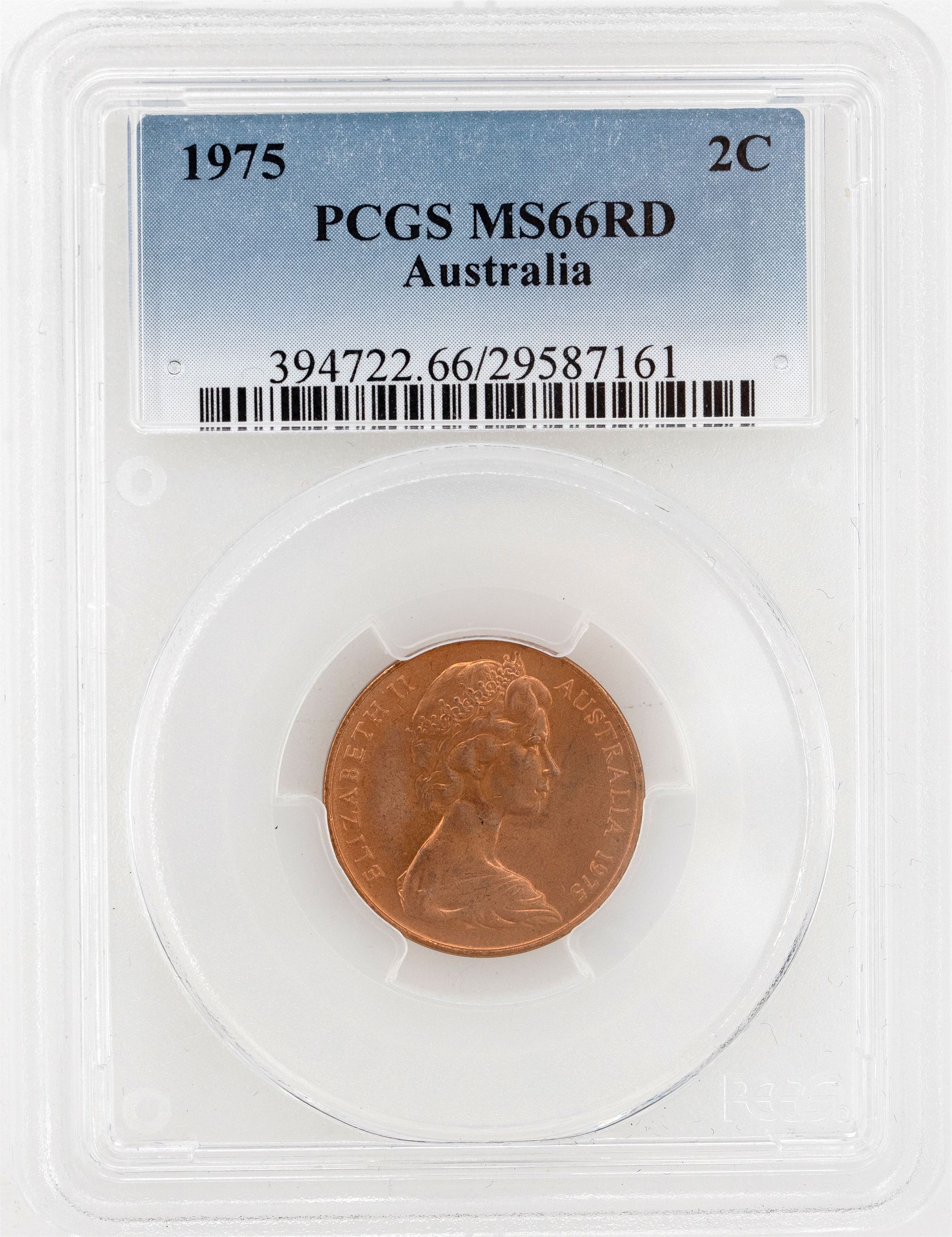 1975 Australia Two Cent, 2c PCGS - MS66RD -161