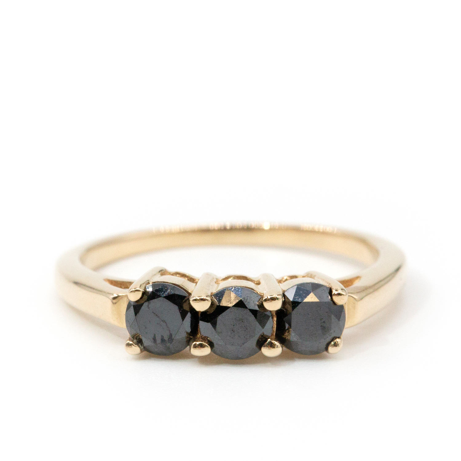 184 · Black Diamond Ring 14ct Gold