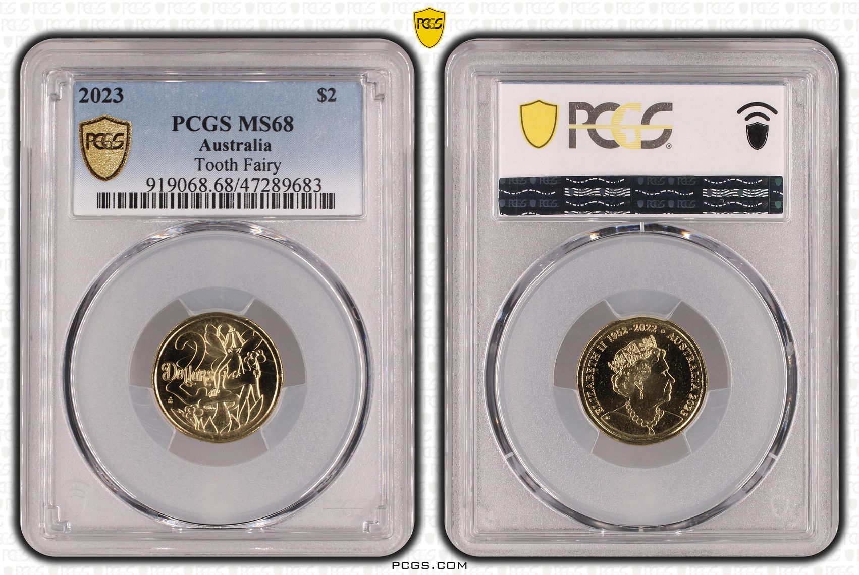Tooth Fairy, Two Dollar, 2023, PCGS MS68