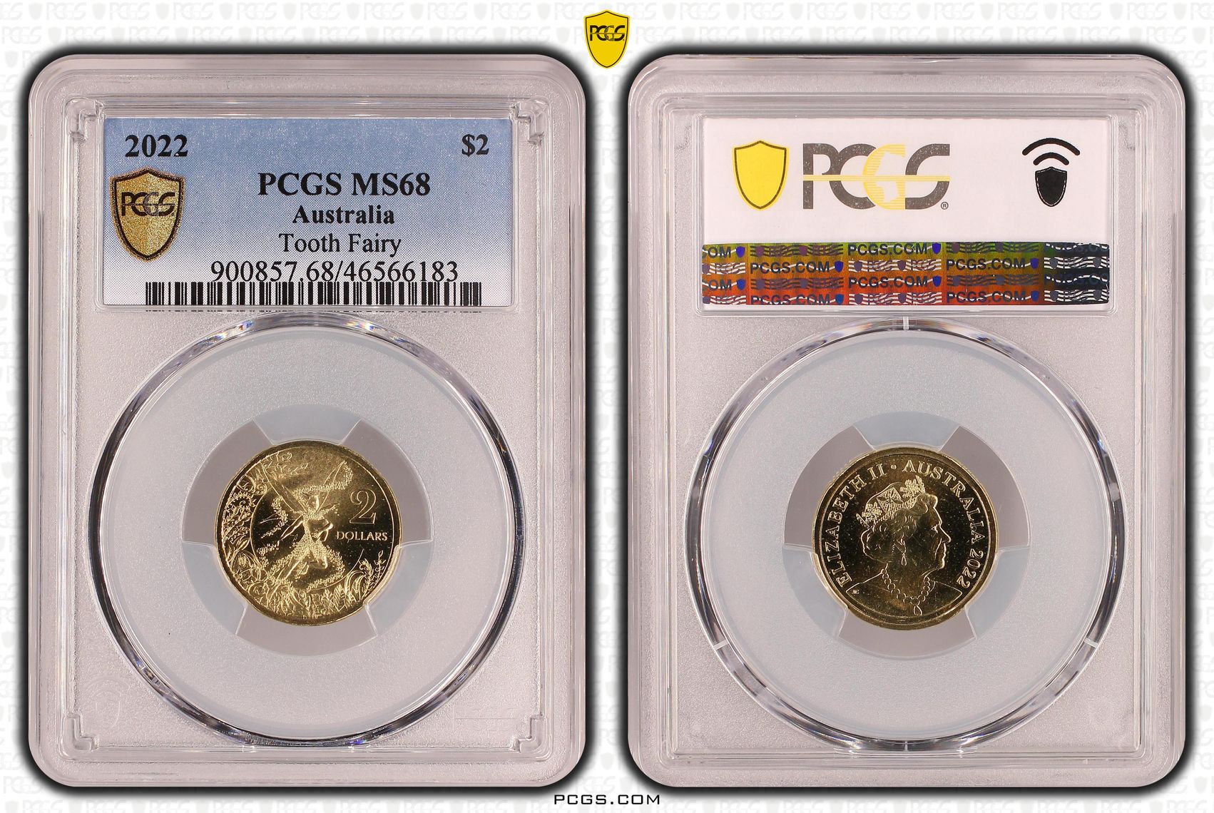 Tooth Fairy, Two Dollar, 2022, PCGS MS68
