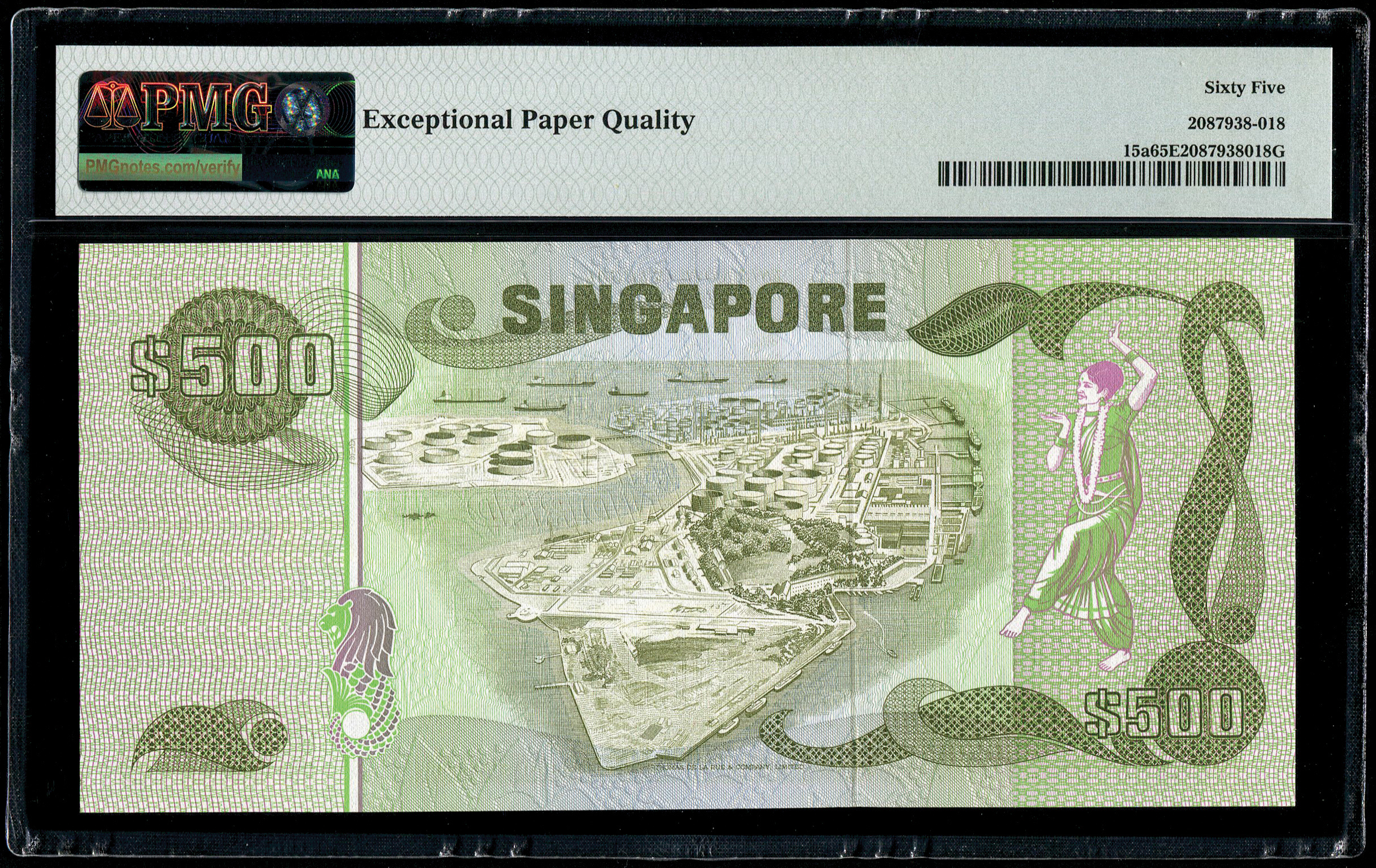 Singapore, $500, 1977, Sign. H.S.Sen, PMG 65EPQ (2pcs) | TRIGOMETRIC SDN.  BHD.