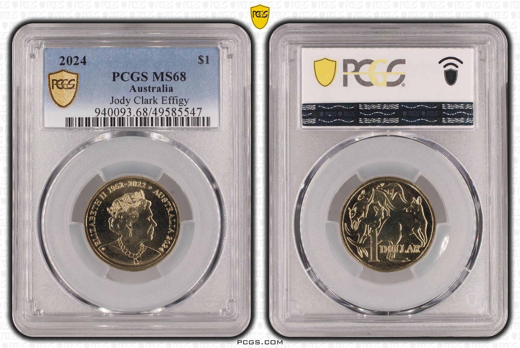 Jody Clark Effigy, One Dollar, 2024, PCGS MS68