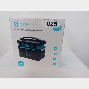 POWERUP 300W UPS PORTABLE POWER STATION WITH 3 PRONG PLUG - 296WH 80000MAH LITHIUM-ION BATTERY CAPACITY LIGHTWEIGHT AND PORTABLE