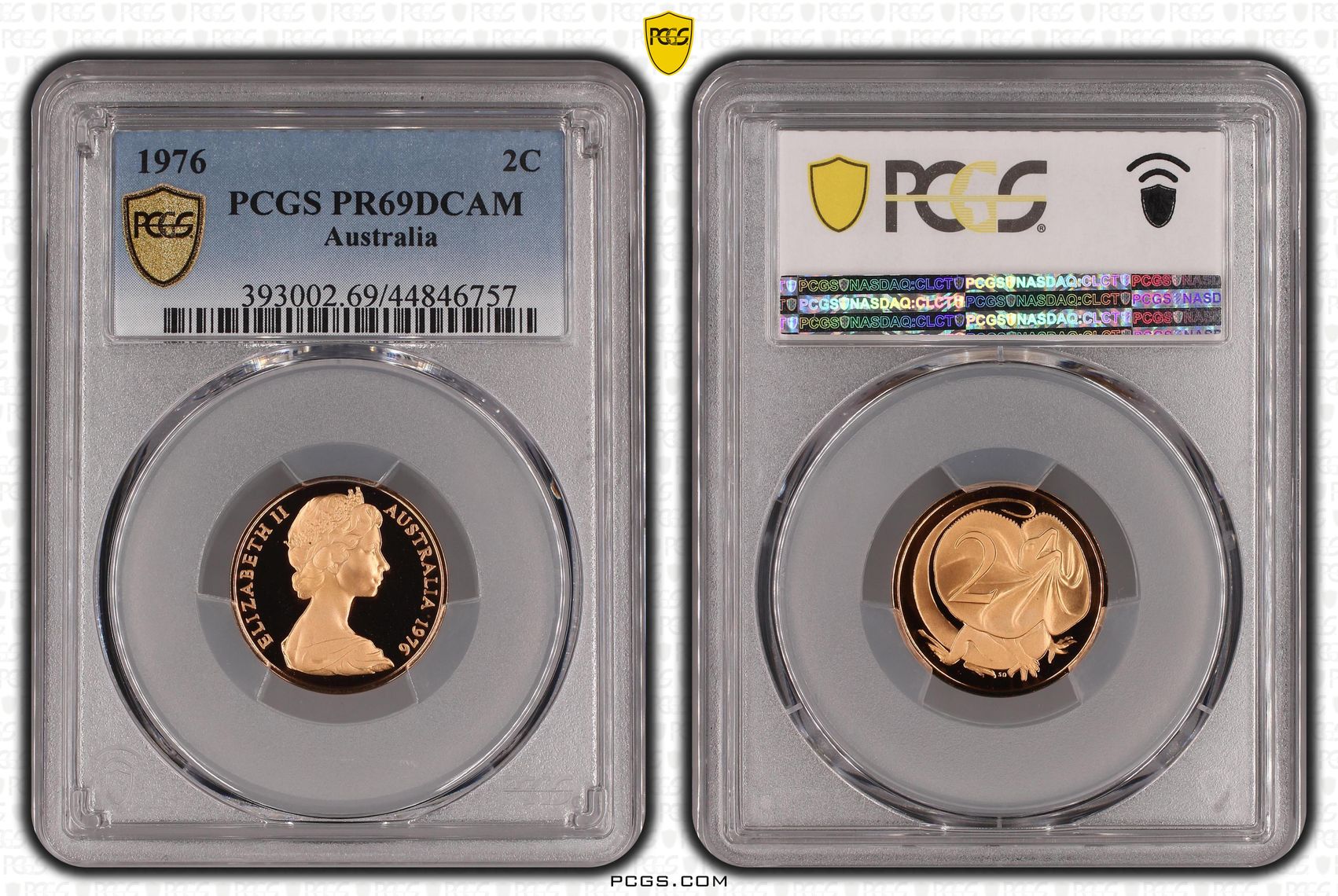 Two Cent, 1976, Pcgs Pr69dcam