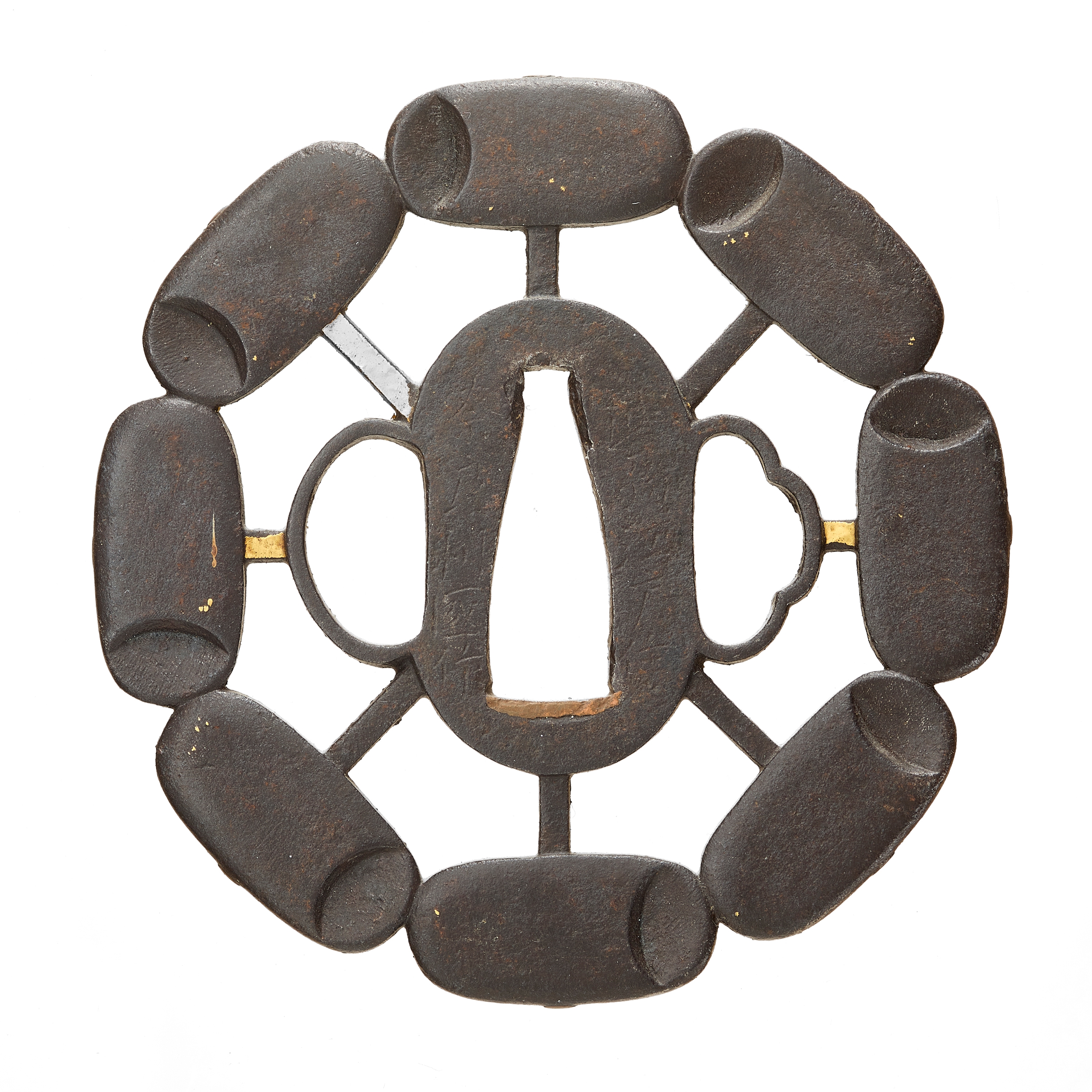 A fine iron tsuba. Edo. Late 18th century