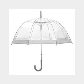 Waterproof Transparent Dome Umbrella - White -- 51743/1765