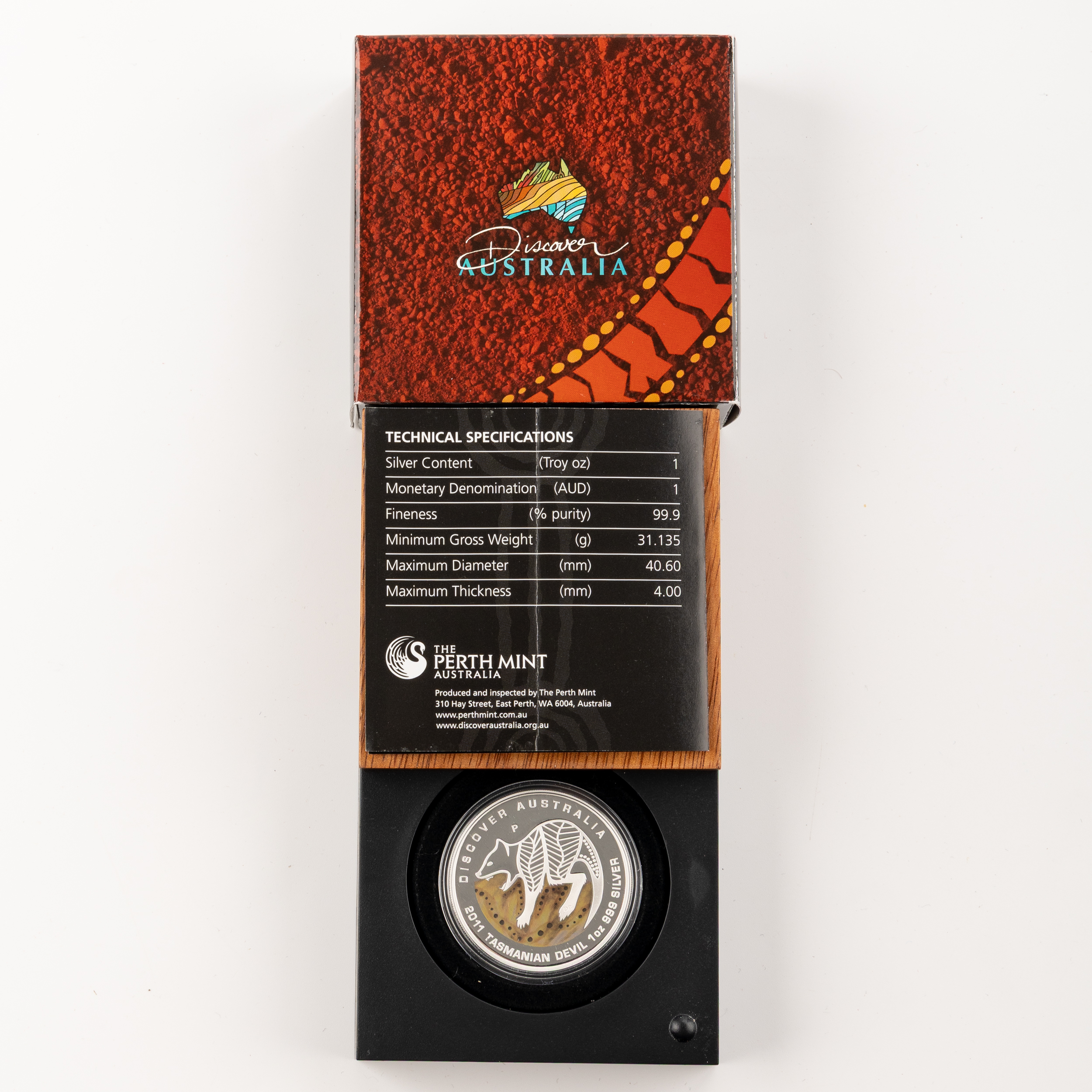 Elizabeth II, Perth Mint - Discover Australia, Dreaming Series, One Dollar, 2011, FDC