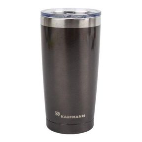Kaufmann 500ml Double Wall Tumbler With Lid Grey|