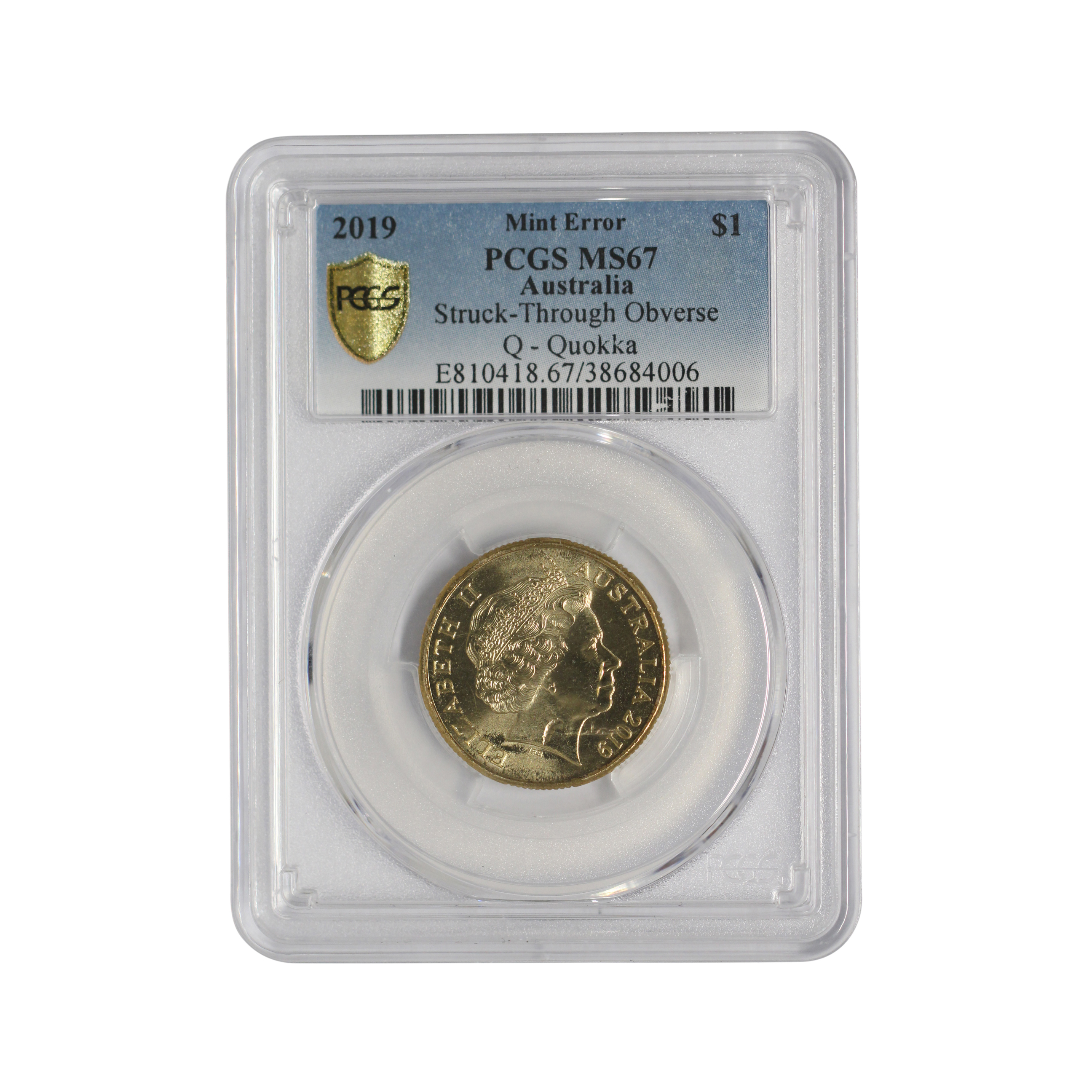 Elizabeth II, One Dollar, 2019, MS67