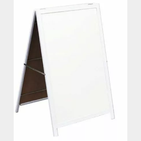 PARROT A-FRAME WITH STEEL CLIP FRAME SANDWICH BOARD - 900 X 600MM - NON MAGNETIC STEEL FRAME 900 X600MM