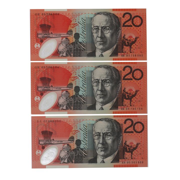 First Prefix - MacFarlane/Henry, Twenty Dollar, 2005 Uncirculated
