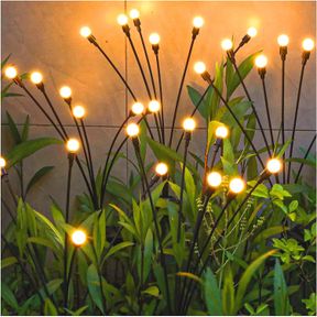 TONULAX SOLAR GARDEN LIGHTS - NEW UPGRADED SOLAR SWAYING LIGHT, SWAY BY WIND, SOLAR OUTDOOR LIGHTS, YARD PATIO PATHWAY DECORATION,