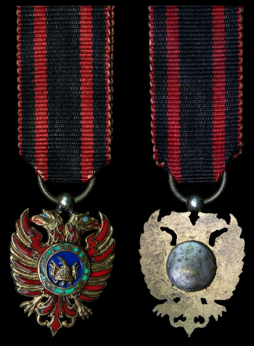 Albania, Kingdom, Order of Skanderbeg, 1st Type breast Badge, gilt and ...