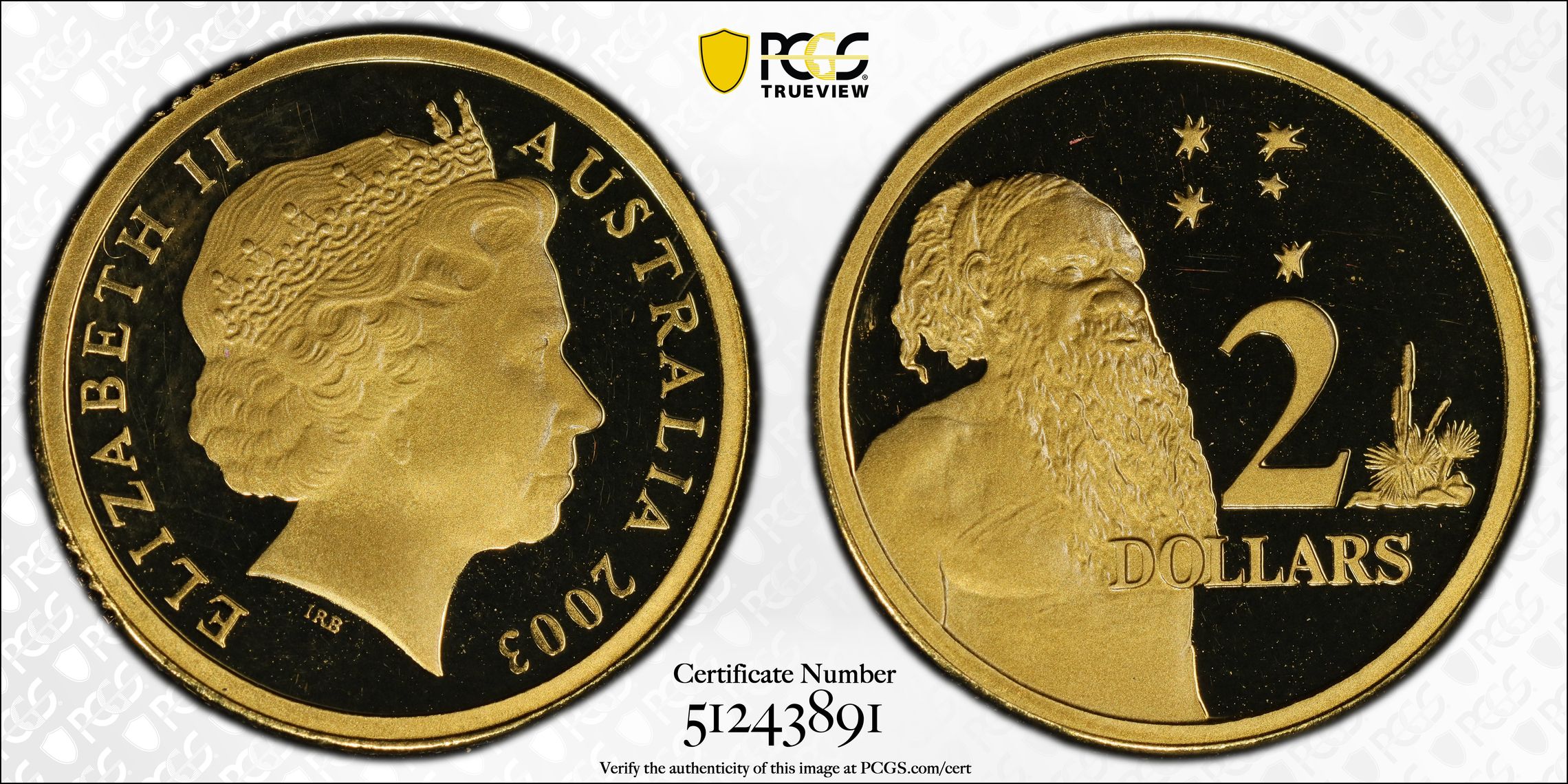 Two Dollar, 2003, PCGS PR69DCAM