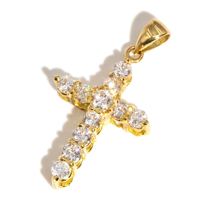 0.45 Carat Diamond Cross Pendant