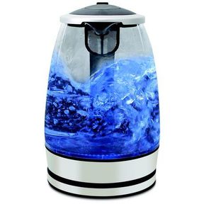 Mellerware Kettle 360 Degree Cordless Glass Silver 1.8L 2200W|DEFECTIVE/USED