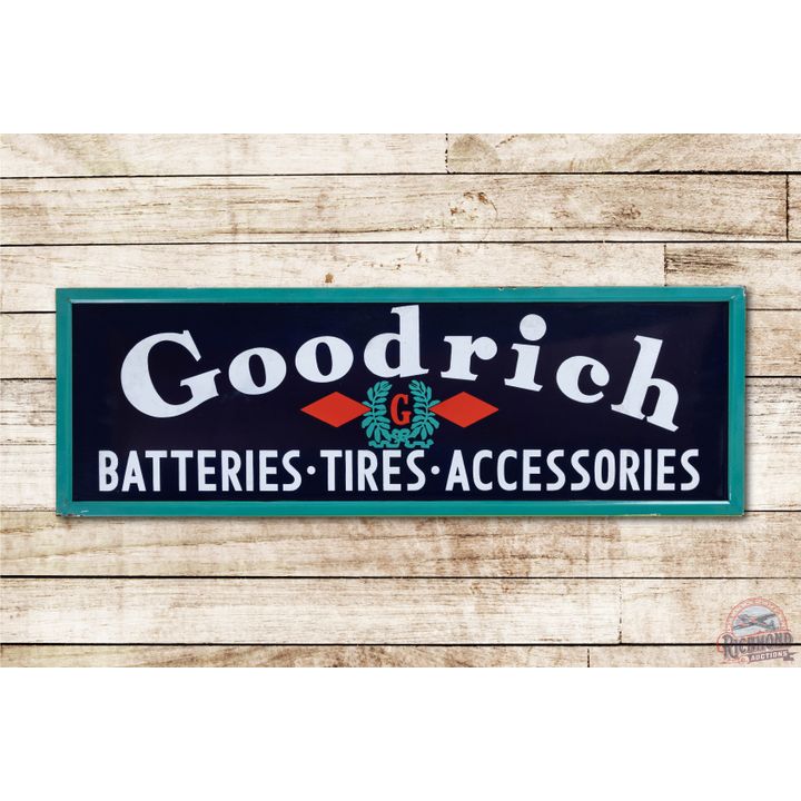 5' Goodrich Batteries-Tires-Accessories Porcelain Sign TAC 8.9