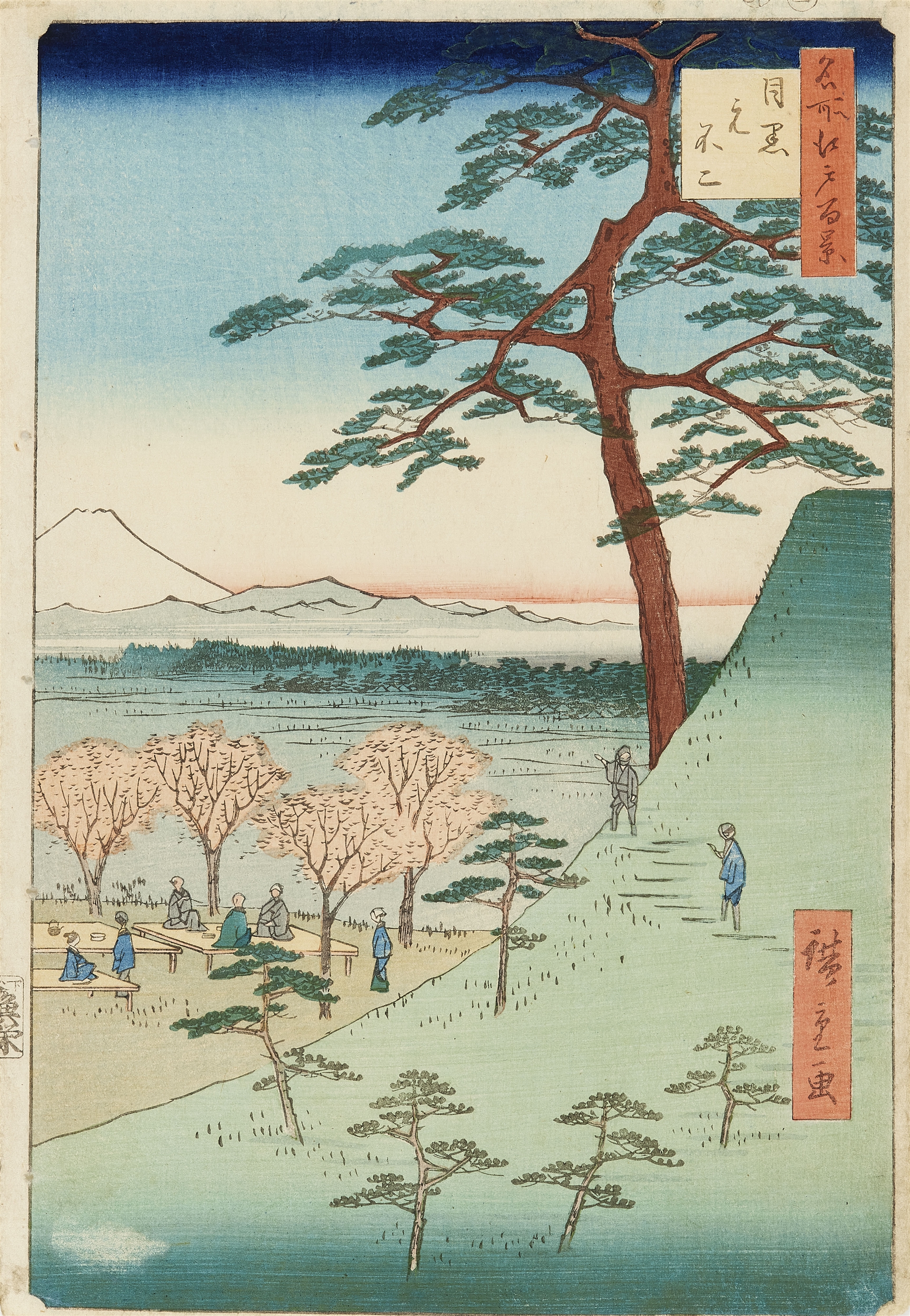 Utagawa Hiroshige Two Fujis