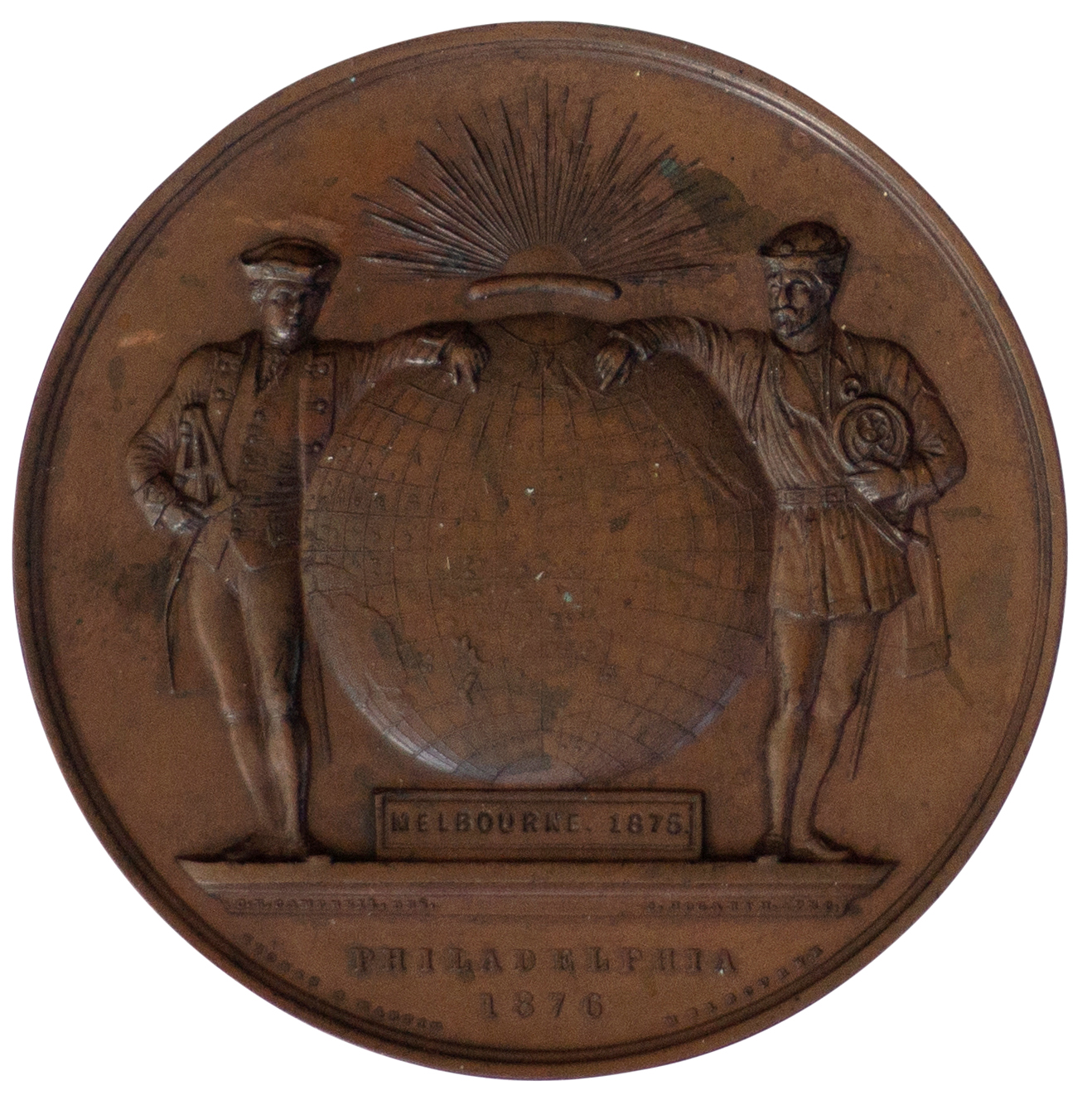 103 · Melbourne Exhibition Medal, 1875/6, gEF